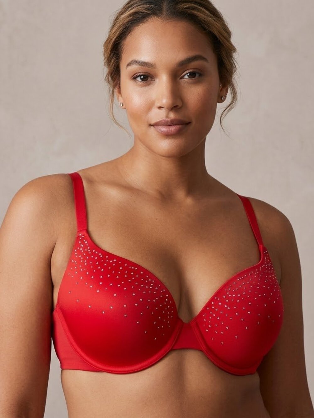 Victoria’s Secret red bra with small gemstones 34b